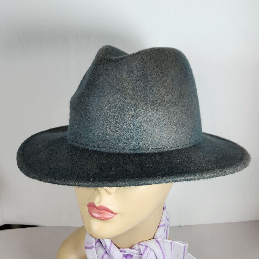 Target grey 100% Wool Fedora One Size charcoal minimalist classic‎